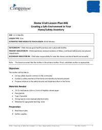 HV46: Creating a Safe Environment in Your Home/Safety Inventory