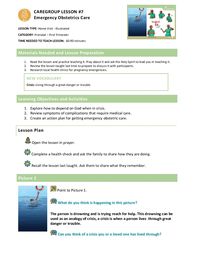Growing in God's love SEC Curriculum; HV Lesson 7; Emergency Obstetrics