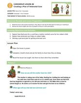 Growing in God SEC Curriculum; HV Lesson 8 Antenatal Care Plan.